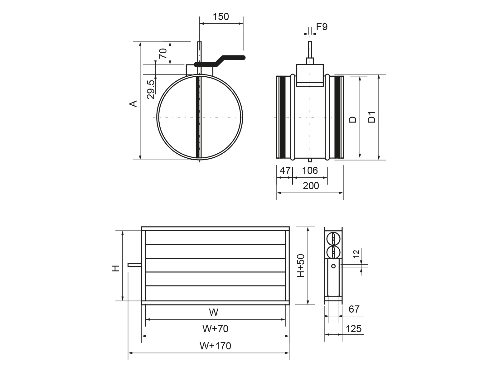 Клапан с приводом Ecoclima Pro Vent ECT VAL-T 500x300+R220